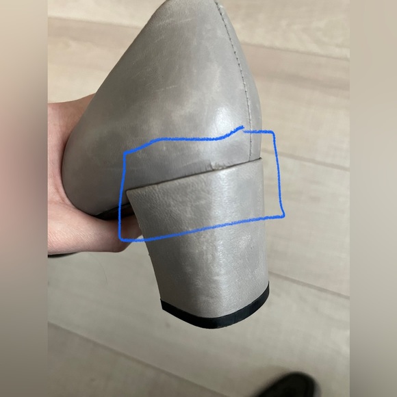 Grey square toe Naturalizer Keela pumps - Picture 4 of 6